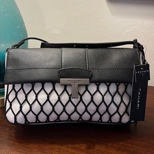 TAHARI FRIDA FLAP SHOULDER HANDBAG